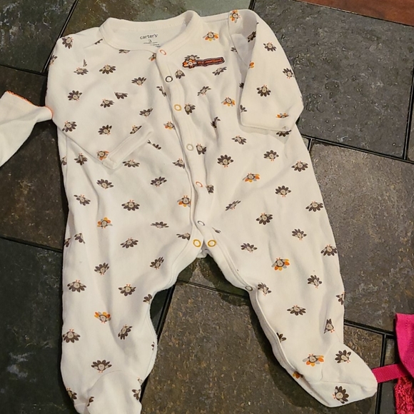 Girls 5 pc lot: sleeper, tops, pants, 3 mo, halloween - Picture 8 of 11